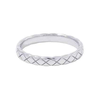 CHANEL Coco Crush Collection Ring Size 60/#20 MiniJ11793 18K White Gold