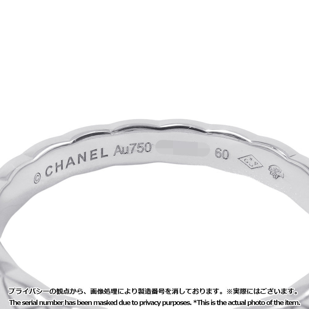 CHANEL Coco Crush Collection Ring Size 60/#20 MiniJ11793 18K White Gold
