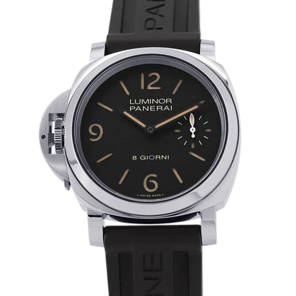 PANERAI Luminor Destro Otto Giorni W44mm Stainless Steel Cowchuck Black DialPAM01655