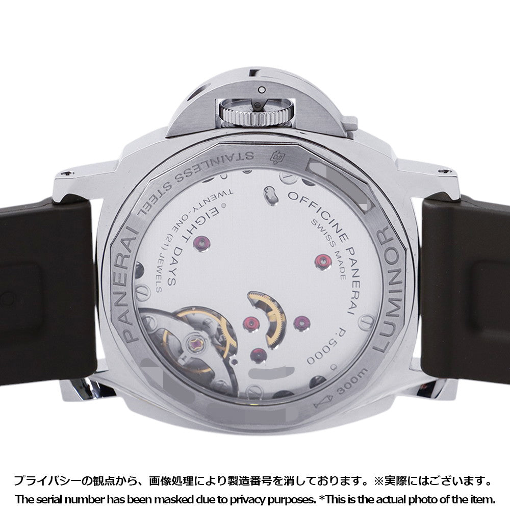 PANERAI Luminor Destro Otto Giorni W44mm Stainless Steel Cowchuck Black DialPAM01655