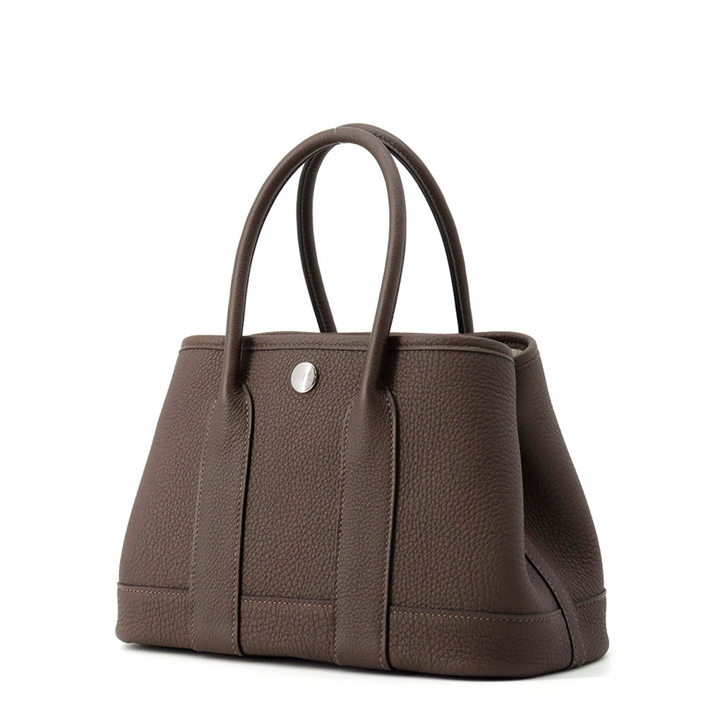 HERMES Neo Garden Chocolat Togo Leather Size 23