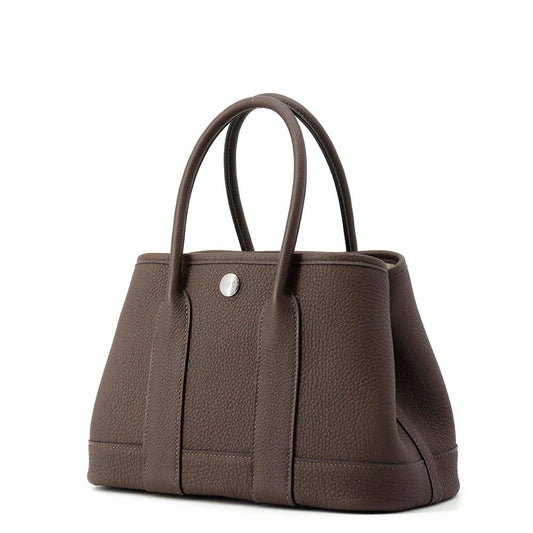 HERMES Neo Garden Chocolat Togo Leather Size 23