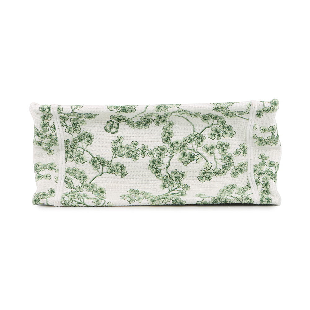Dior Book Tote Toile de Jouy Clover/Ladybug White/GreenM1404PEHR_M28I Canvas Size Small