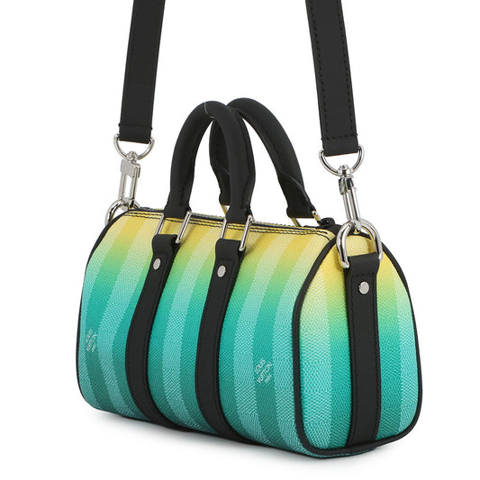 LOUIS VUITTON Keepall Green/YellowM59949 Damier stripe Size XS