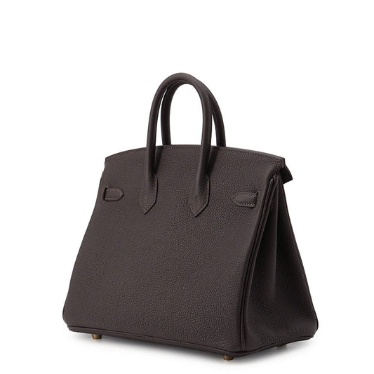 HERMES Birkin Be Blanc Togo Leather Size 25