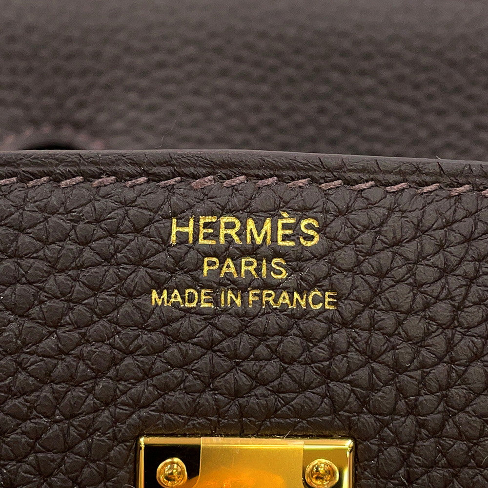 HERMES Birkin Be Blanc Togo Leather Size 25