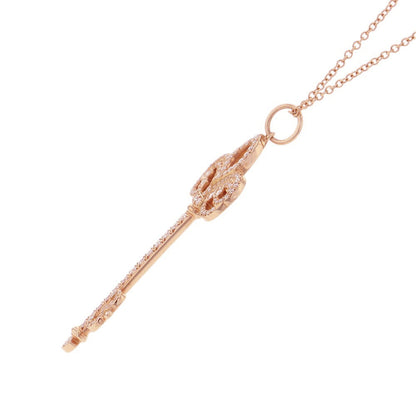 TIFFANY&Co. Fleur de Lis Key Necklace 18K Pink Gold