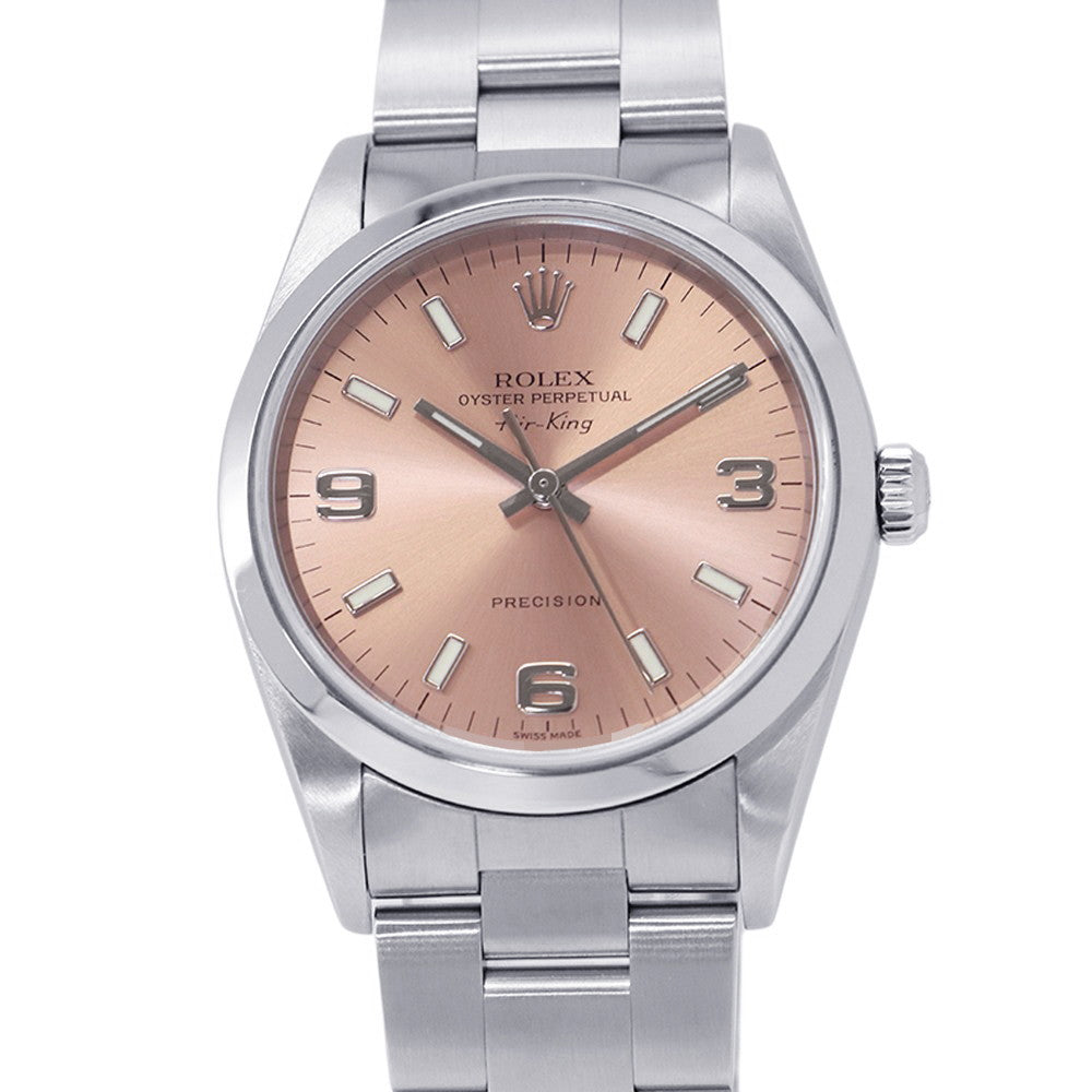 ROLEX Air-King W34mm Stainless Steel Pink Dial14000M