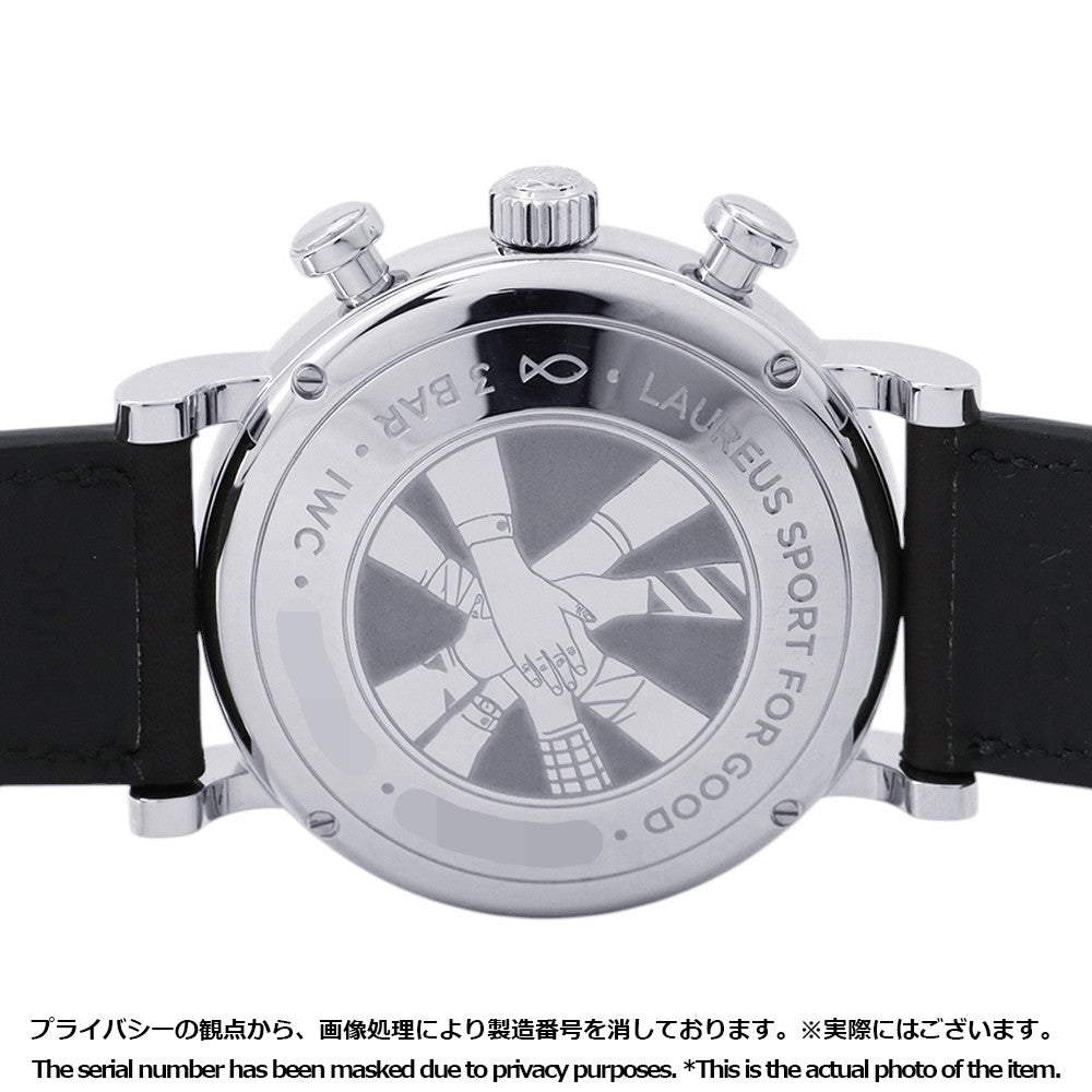 IWC IWC Portofino Chronograph 39 Laureus Sports for Good, Limited Edition of 1000 Pieces Worldwide W39mm Stainless Steel Leather Blue DialIW391408
