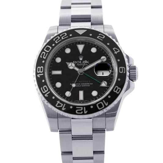 ROLEX GMT MasterII W40mm Stainless Steel Black Dial116710LN