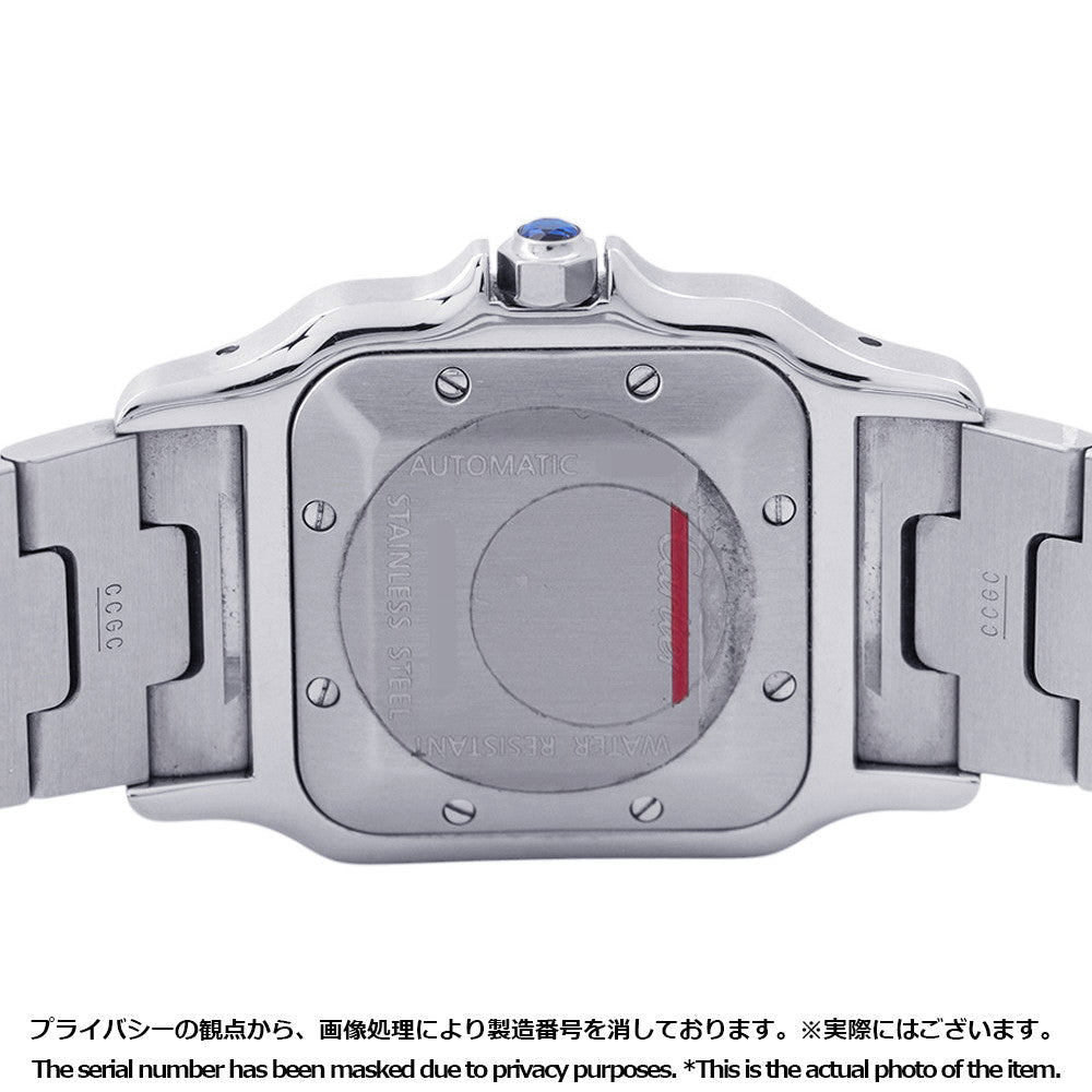 CARTIER Santos Garbe H40mm×W29mm Stainless Steel Silver DialW20055D6