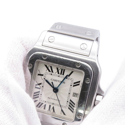 CARTIER Santos Garbe H40mm×W29mm Stainless Steel Silver DialW20055D6