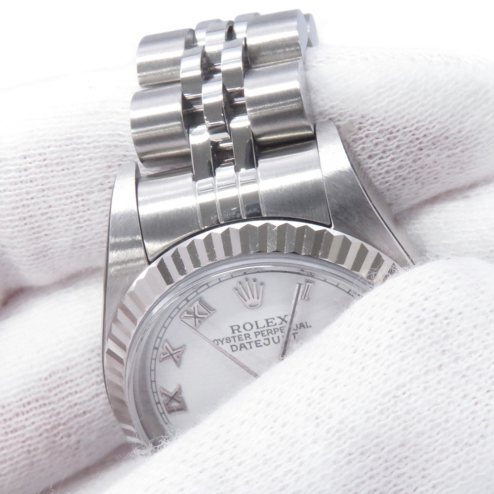 ROLEX Datejust W26mm Stainless Steel K18WG White Dial79174