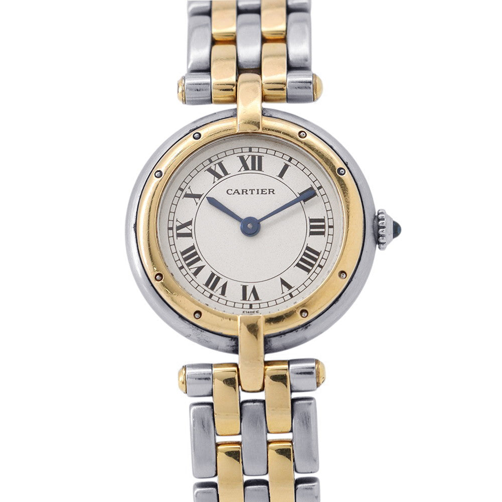 CARTIER PANTHERE Vendome SM W24mm Stainless Steel K18YG Ivory DialW25030B6