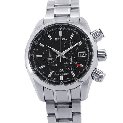 SEIKO Grand Seiko GMT Spring Drive Master Shop Limited Edition W43.5mm Stainless Steel Black DialSBGC003