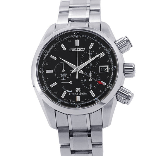 SEIKO Grand Seiko GMT Spring Drive Master Shop Limited Edition W43.5mm Stainless Steel Black DialSBGC003