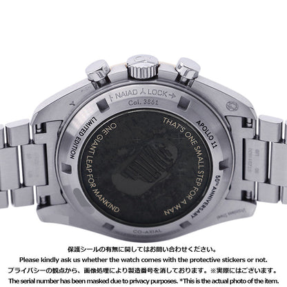 OMEGA Speedmaster Moonwatch Apollo11 50th Anniversary Limited to 6969 pieces W42mm Stainless Steel Black Dial310.20.42.50.01.001