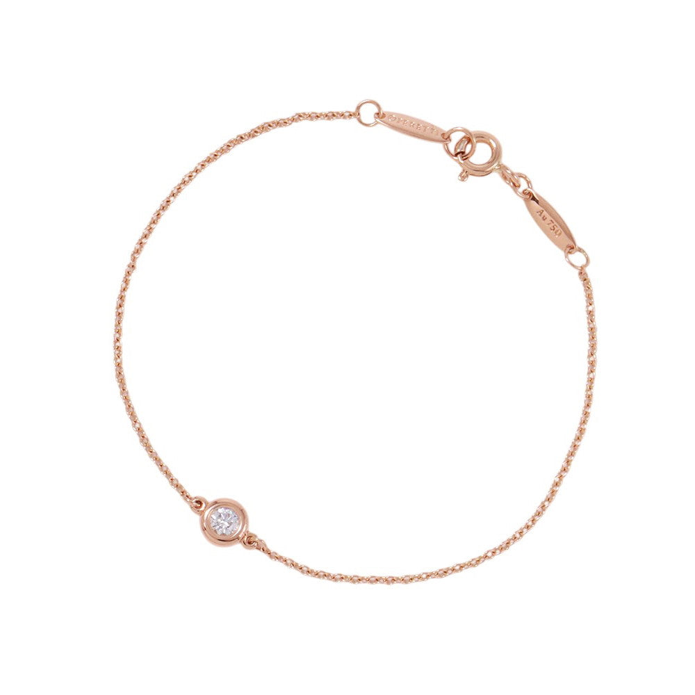 TIFFANY&Co. Elsa Peretti Diamond by the Yard Bracelet 18K Pink Gold