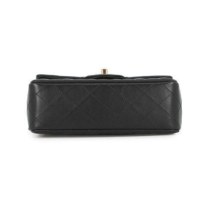 CHANEL Mini Matelasse ChainShoulder Bag BlackA69900 Lambskin Size 20