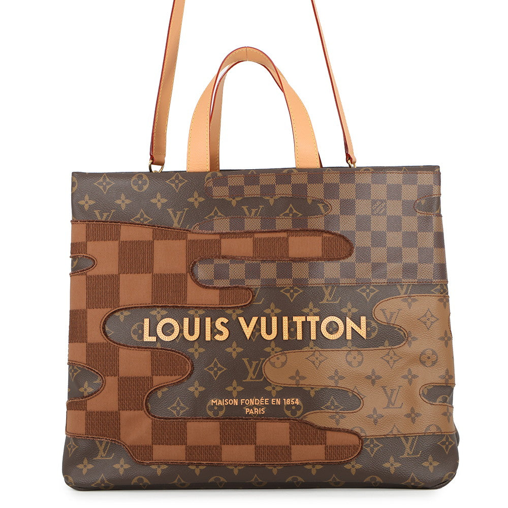 LOUIS VUITTON Shopper Tote NIGO Collaboration BrownM15274 Monogram・Landscape Size MM