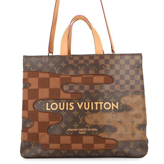LOUIS VUITTON Shopper Tote NIGO Collaboration BrownM15274 Monogram・Landscape Size MM
