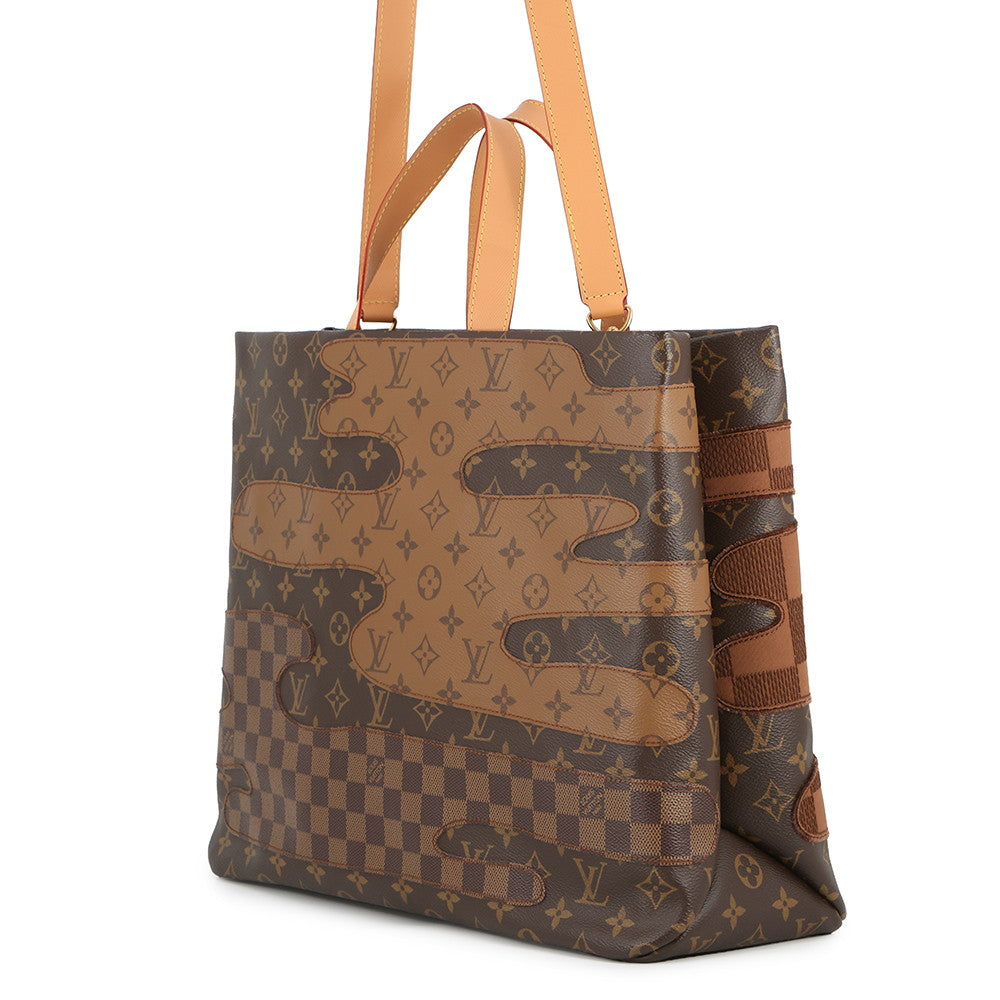LOUIS VUITTON Shopper Tote NIGO Collaboration BrownM15274 Monogram・Landscape Size MM
