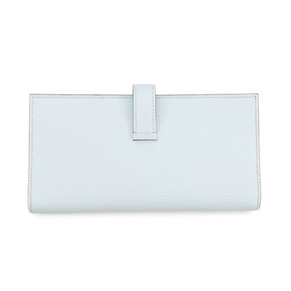 HERMES Beansufla Blue Brum Chevre Myzore Goatskin