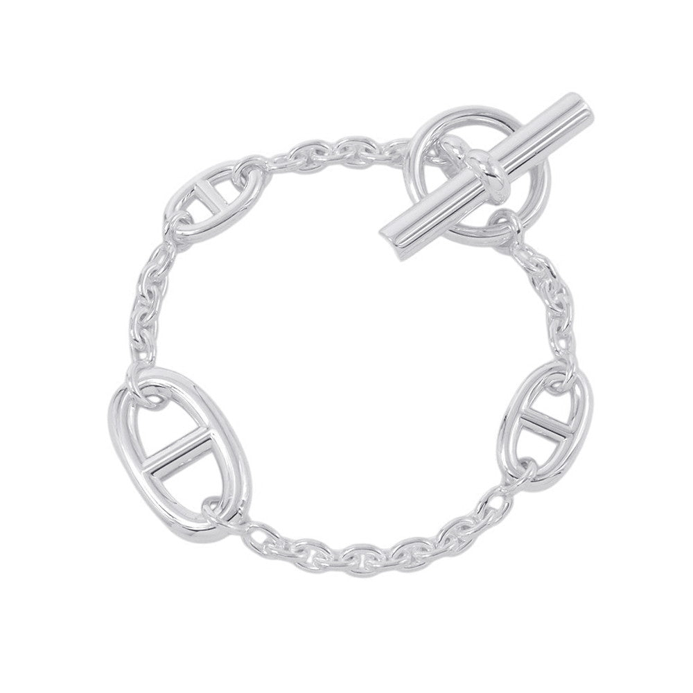 HERMES Chaine d'Ancre Farandole Bracelet Size ST SV925