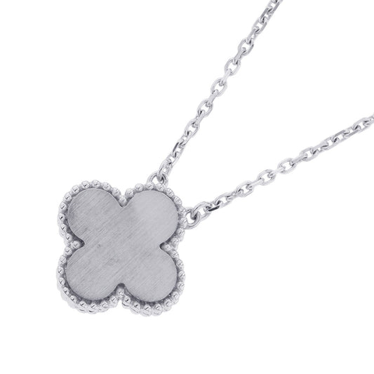 Van Cleef & Arpels Vintage Alhambra Necklace 2009 Holiday 18K White Gold