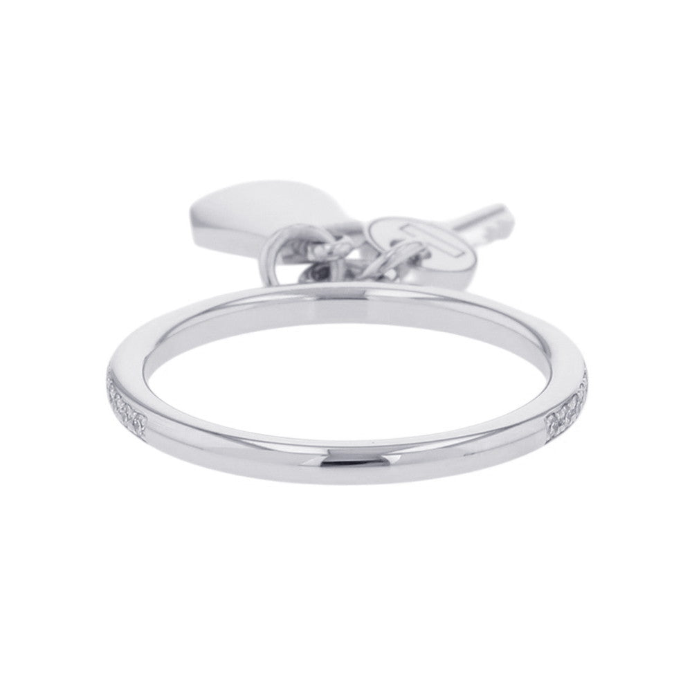 HERMES Kelly・Clochette Ring Size PM/49/#9 18K White Gold