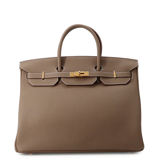 HERMES Birkin Etoupe Togo Leather Size 40