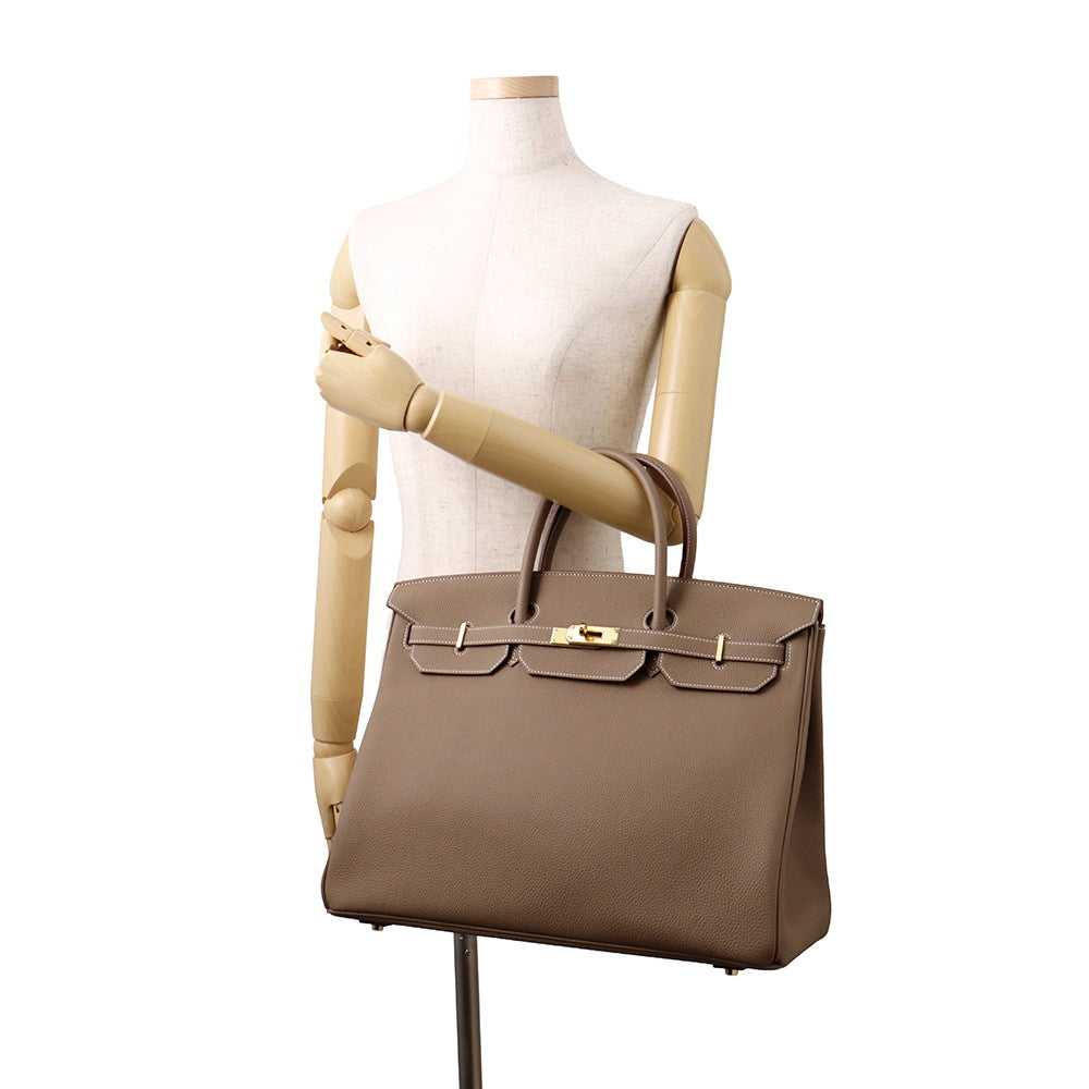 HERMES Birkin Etoupe Togo Leather Size 40