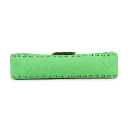 FENDI Selleria Mamma Bucket Green8BR600 Leather