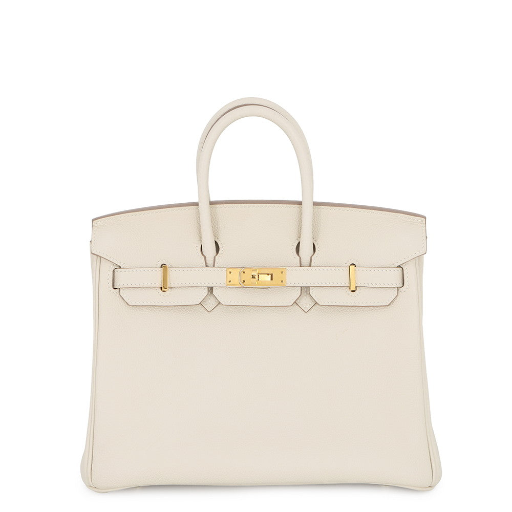 HERMES Birkin Craie Togo Leather Size 25