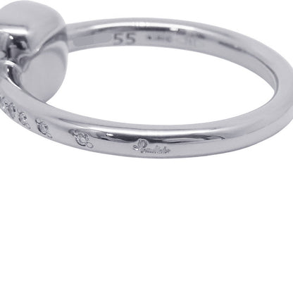 Pomellato Nude Petite Milky Quartz Diamond Ring Size 55/#15PAC2032_UW000_B0QLT 18K White Gold