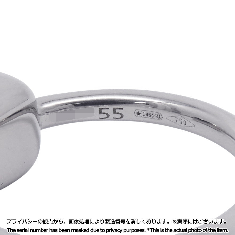 Pomellato Nude Petite Milky Quartz Diamond Ring Size 55/#15PAC2032_UW000_B0QLT 18K White Gold