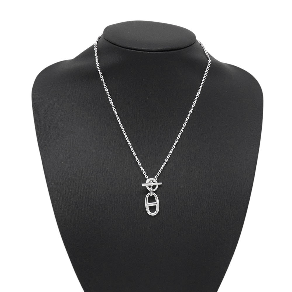 HERMES Chaine d'Ancre Amulette Necklace SV925