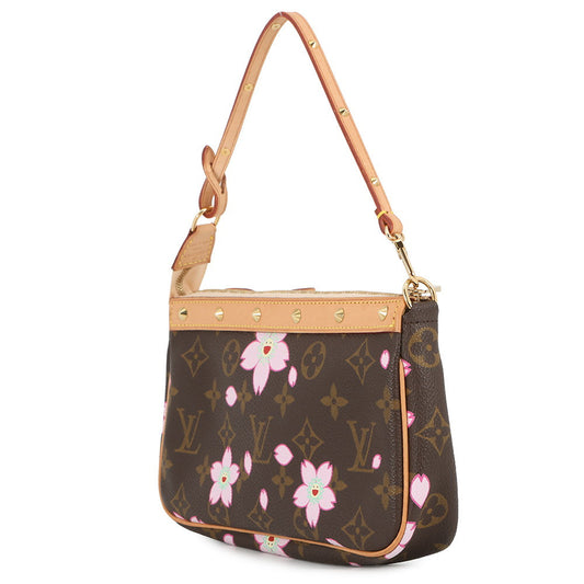 LOUIS VUITTON Pochette Accessoires BrownM92006 Monogram Cherry Blossom