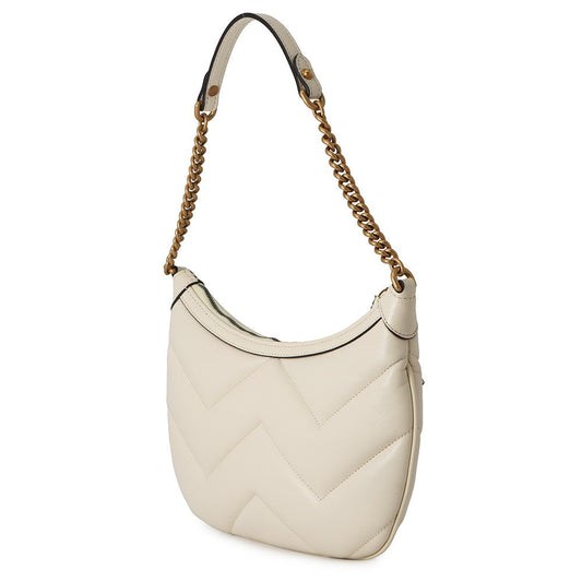 GUCCI GG Marmont ChainShoulder Bag Ivory777263 Leather Size Small