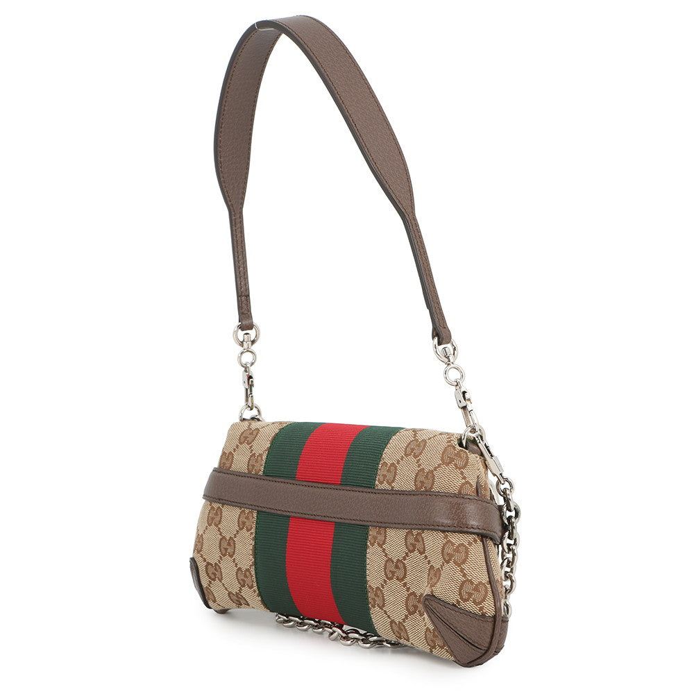 GUCCI Horsebit 2WAYShoulder Bag Beige764255 GG Canvas Leather