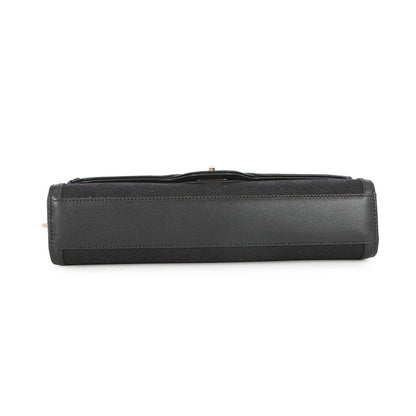 GUCCI Luce Shoulder Bag Black786027 GG Canvas Leather Size Small