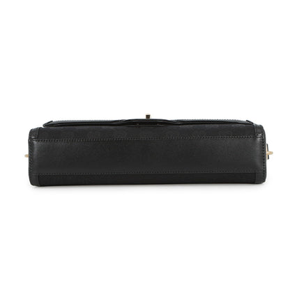 GUCCI Luce Shoulder Bag Black786027 GG Canvas Leather Size Small