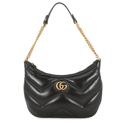 GUCCI GG Marmont ChainShoulder Bag Black777263 Leather Size Small