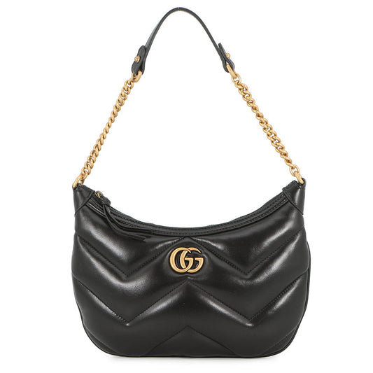 GUCCI GG Marmont ChainShoulder Bag Black777263 Leather Size Small