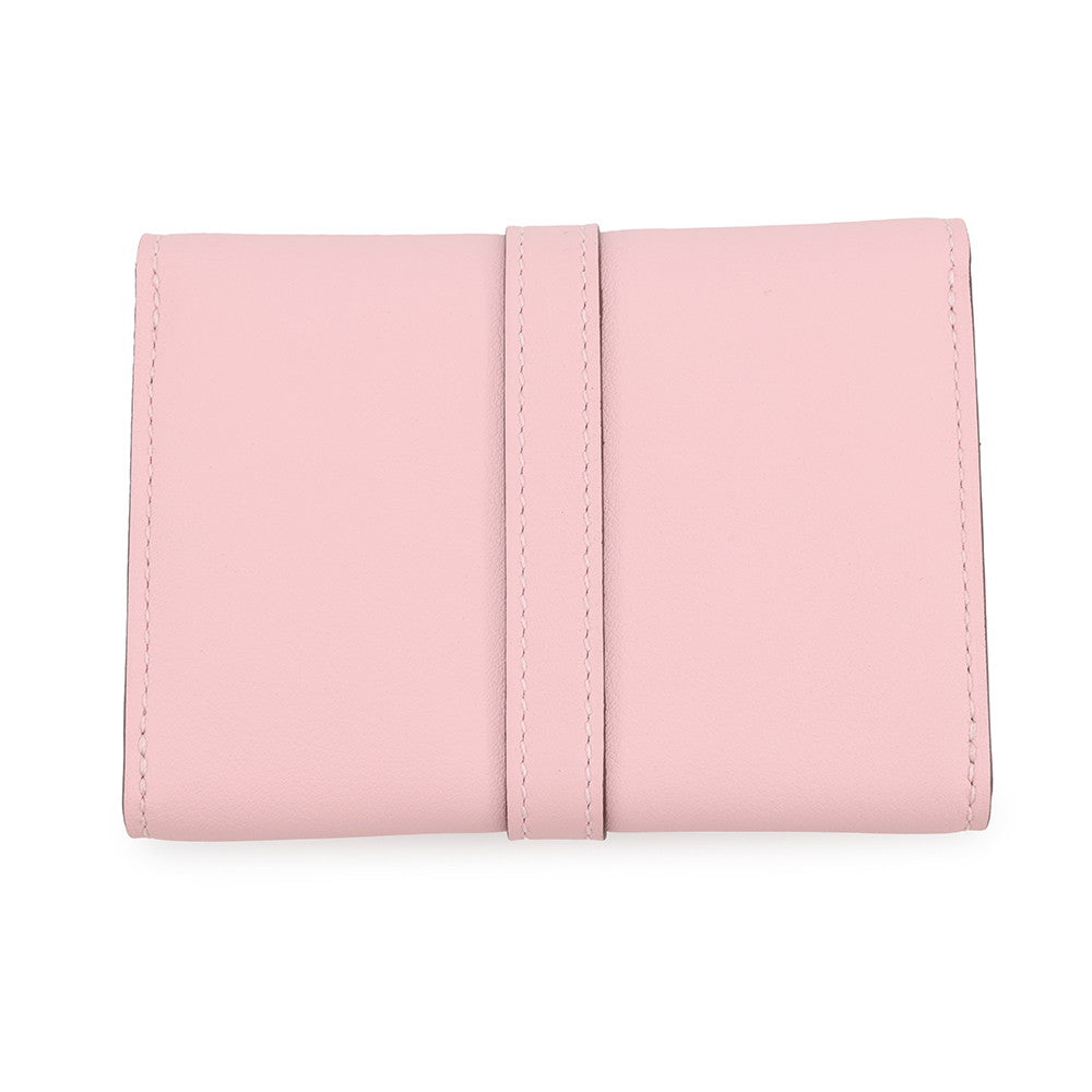 HERMES Glenan Compact Wallet Rose Sakura Swift Leather