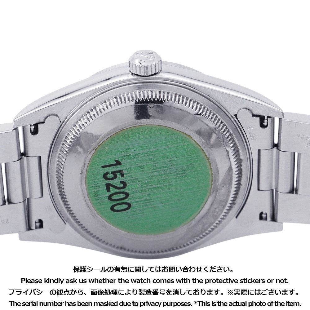 ROLEX Oyster Perpetual Date W34mm Stainless Steel White Dial15200