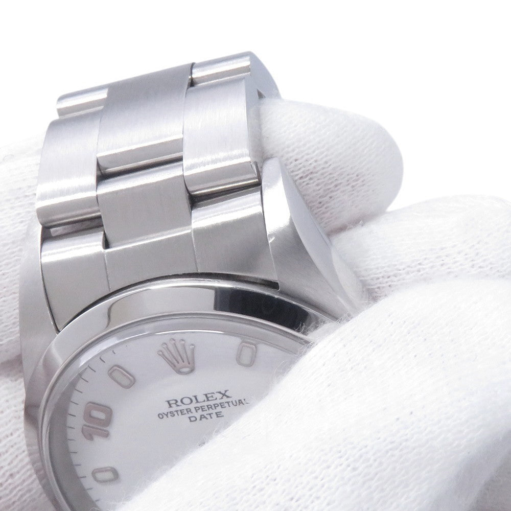 ROLEX Oyster Perpetual Date W34mm Stainless Steel White Dial15200
