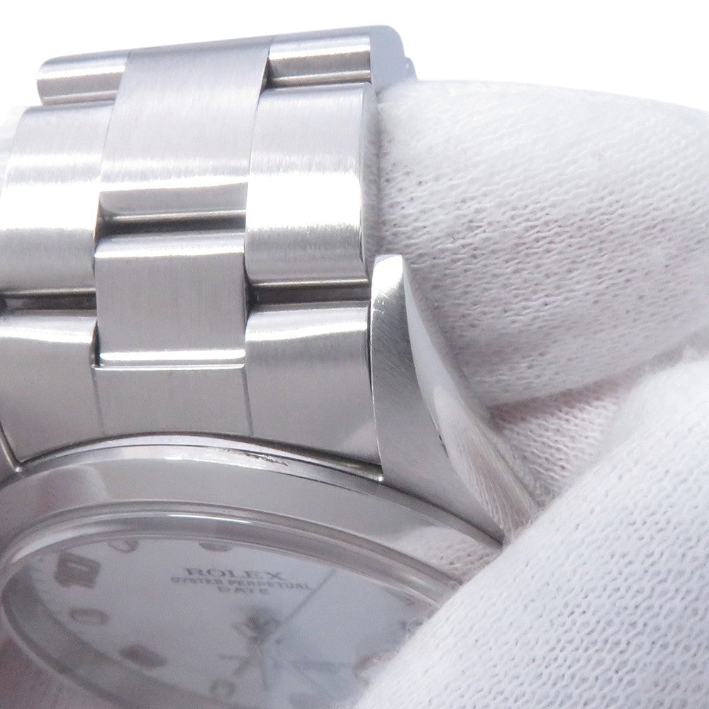 ROLEX Oyster Perpetual Date W34mm Stainless Steel White Dial15200