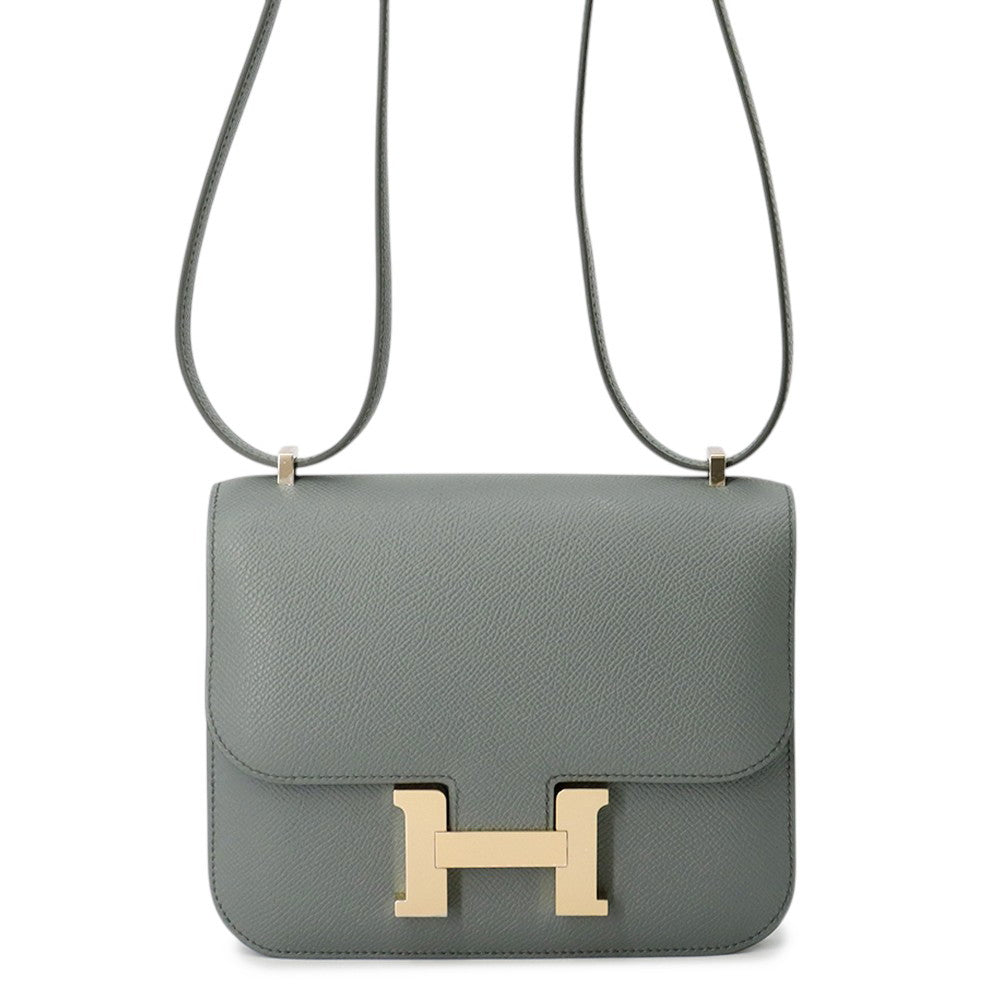 HERMES Constance3 Miroir Vert Amand Epsom Size Mini