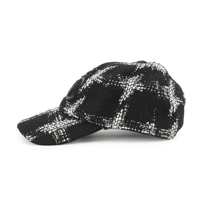 CHANEL CC Logo Tweed Cap Size M Black/WhiteAA7108 Cotton39% Wool39% Acryl18% Polyester2% Viscose2%